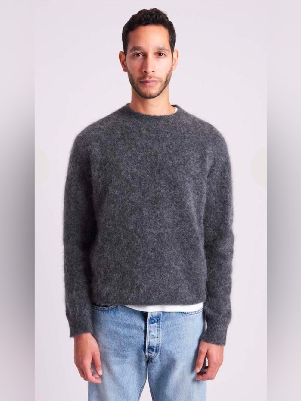 Presidents Crew Nect 100% Brushed Cashnere Sweater Pullover Large MSRP $540